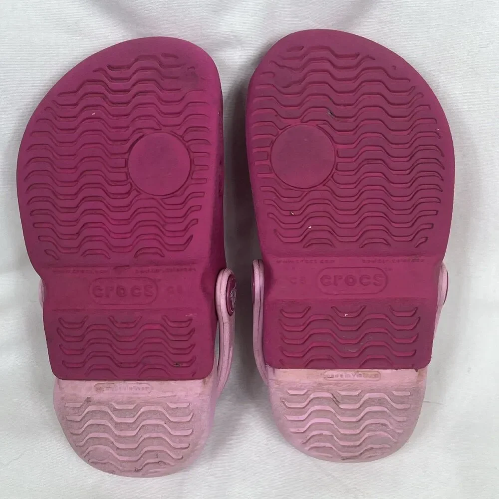 Crocs Girls  Electro Clogs Water Shoe Pink Size C8